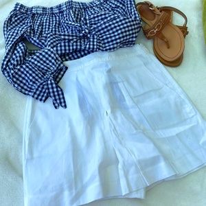 THEORY | Taminara White Shorts